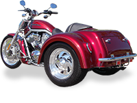 V-Rod Coupe Solid Axle Motor Trike Conversion for Harley V-Rod