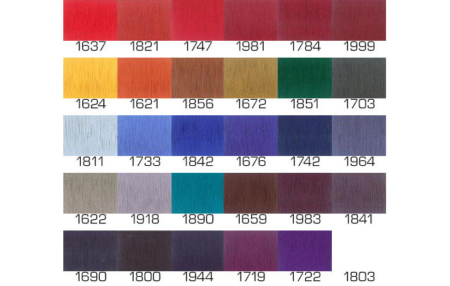 Embroidered Fender Bra Thread Colors