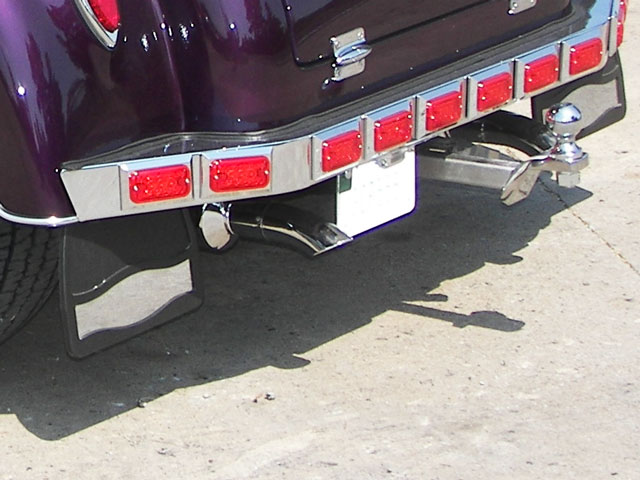 GL 1500 Coupe Motor Trike Conversion Mud Flaps with Chrome Inserts