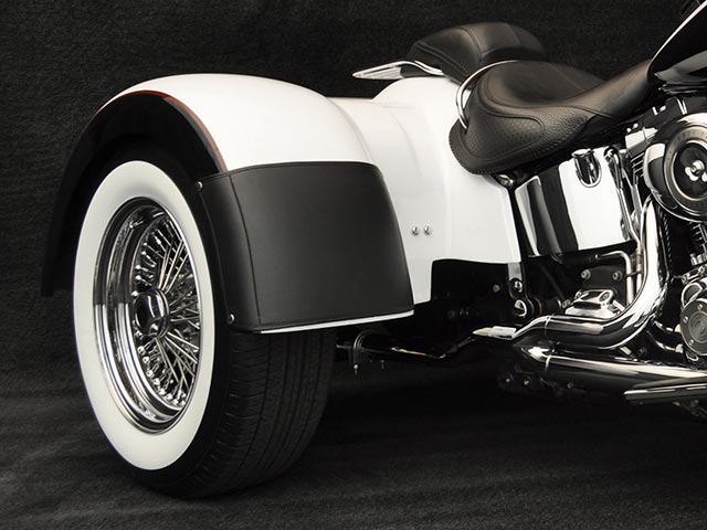 Softail Roadster Motor Trike Conversion Plain Fender Bras